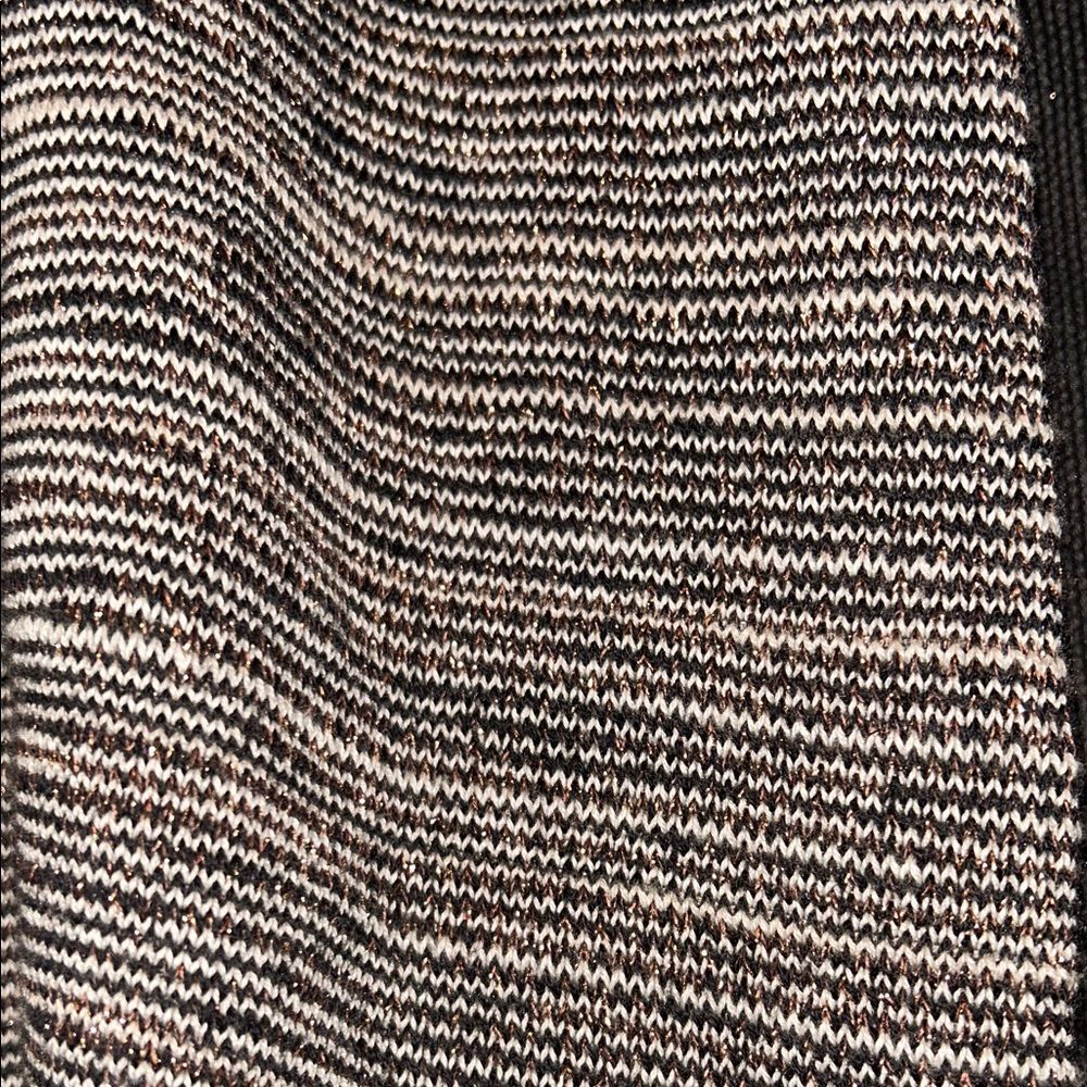 NIC+ZOE Black Brown Gold Sparkly Fancy Cardigan XL - Picture 3 of 7